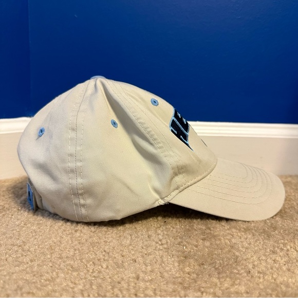 UNC Tar Heels Captivating Adjustable Ball Cap Hat Beige Carolina Blue Heel Logo - Picture 4 of 7